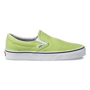 Neon Green Slip on Vans